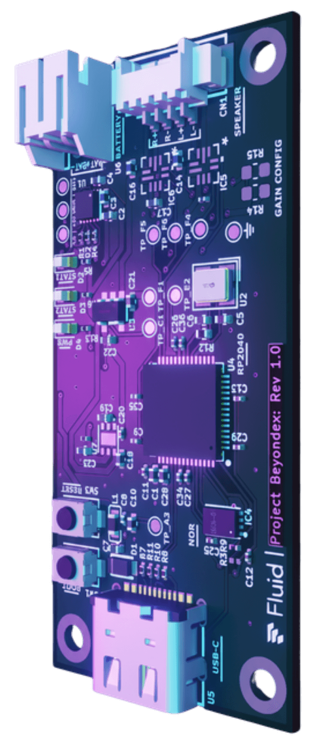 Fluid Beyondex PCB render